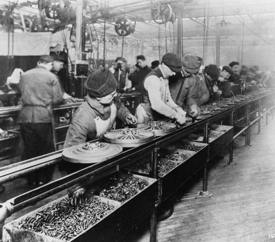 Henry Ford invents the assembly line