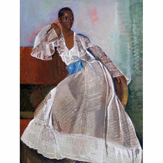 Shiela en bata de Boscoe Holder