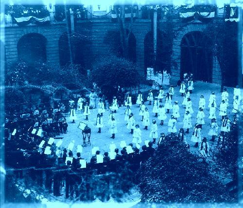 La ceremonia inaugural de la Universidad Nacional.