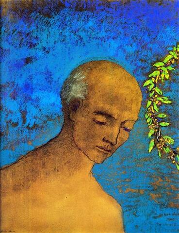 SIMBOLISMO, La Couronne, pastel y carbonet sobre paper, Odilon Redon, S.XX