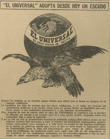 Artículo del diario "El Universal".