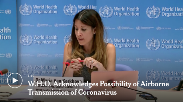 Scientists, Citing Airborne Transmission, Ask WHO to Revise Guidance