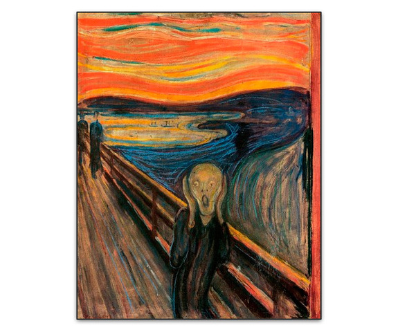 EXPRESSIONISME, El crit, Edvard Munch, oli temple i pastel sobre cartró, S.XIX