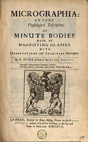 Hooke published Micrographia