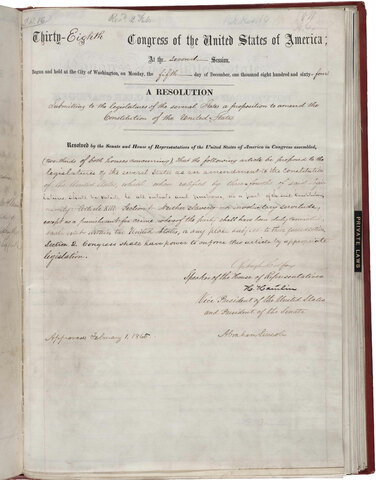 13th Amendment(Constitutional Issues and Laws)