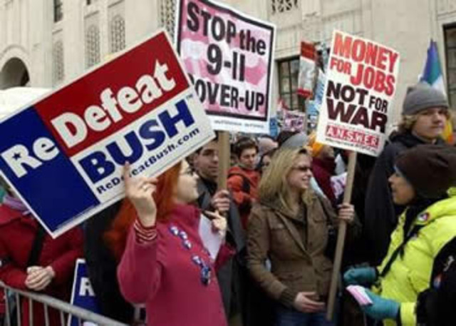 Global protests againstIraq war about 12 million anti-war protesters