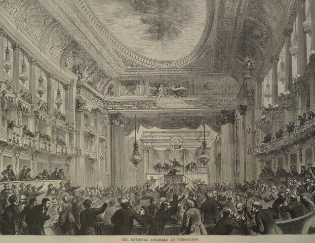 French National Assembly meets at opera house in Versailles