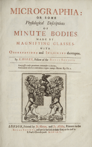 Hooke published Micrographia