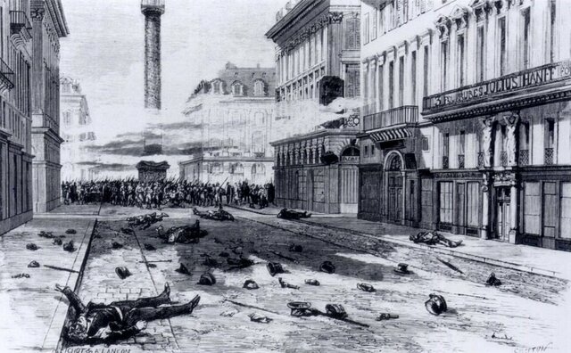 Shooting in the rue de la Paix on 22 March