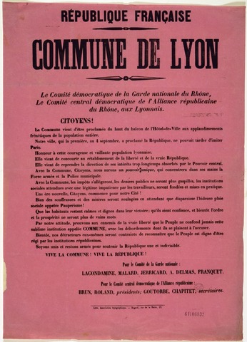 Second Commune of Lyon begins