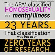 Homosexuality is no longer considered a mental illness