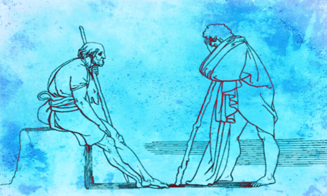 ODISEO EN LA MAJADA DE EUMEO