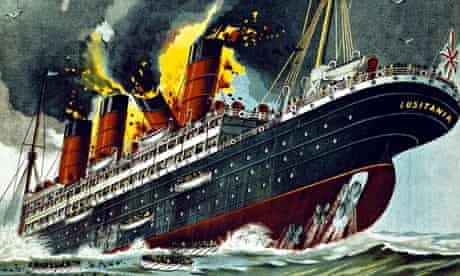 Germany sinks the Lusitania