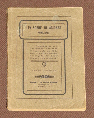 Ley sobre relaciones familiares