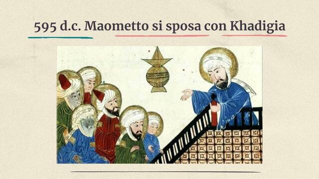 Maometto si sposa con Khadigia