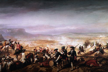 Batalla en el puente de Calderón.