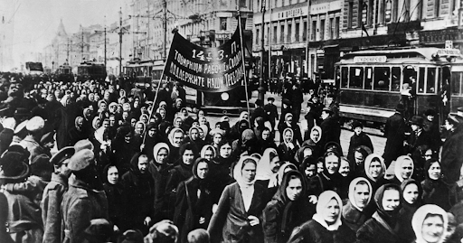 International Women’s Day March in Petrograd