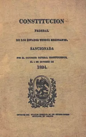 Proclamación de la Constitución Mexicana.