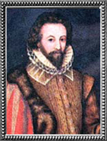 Virginia colony of Roanoke Island established by Walter Raleigh