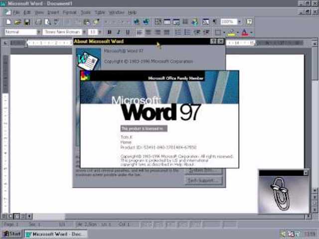 el WORD 97 98 1998