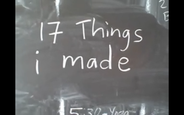 "17 Things I Made" premieres on YouTube