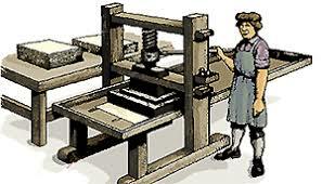 Creación de la imprenta de tipos móviles.