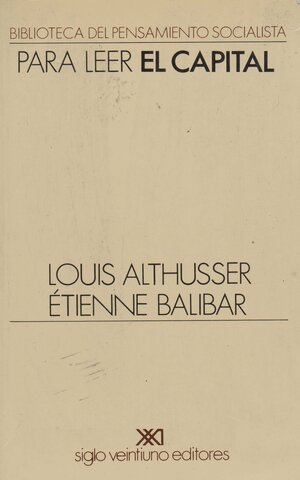 Althusser y Balibar.