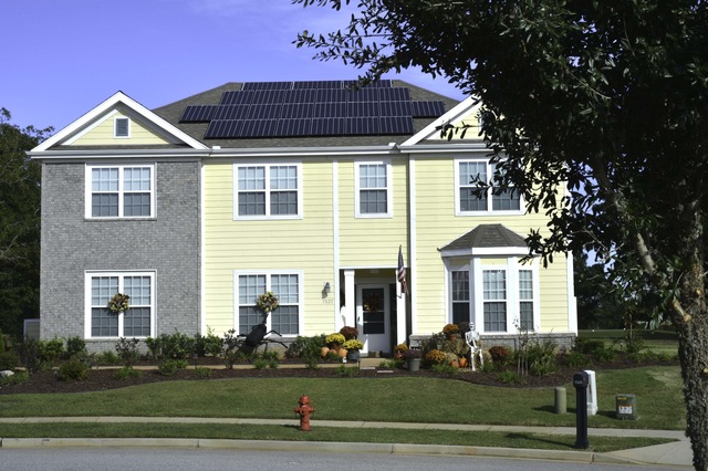 First solar powered house