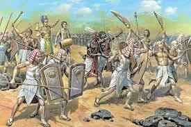 I Persiani in conflitto con gli Egizi