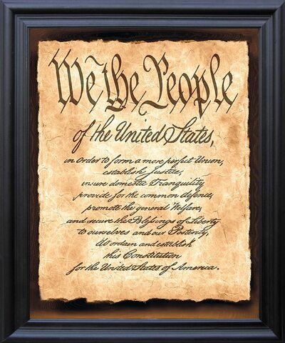 United States Constitution is framed