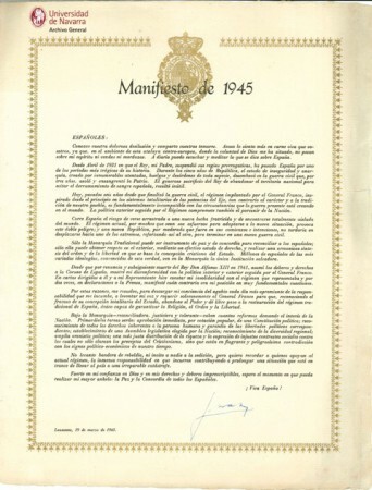 Manifest de Joan de Borbó (Manifest de Lausana)