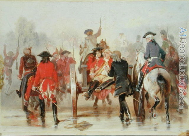 Braddock and his English and Colnial Forces defeated by French