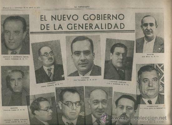 Nuevo gobierno de la Generalitat.