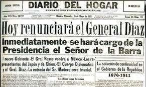 Díaz renuncia a la presidencia