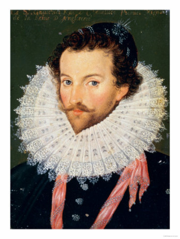 Virginia colony of Roanoke Island established by Walter Raleigh