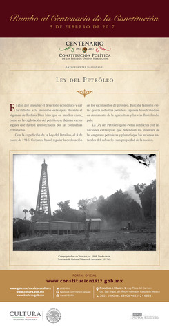 Es expedida la primera Ley del Petróleo