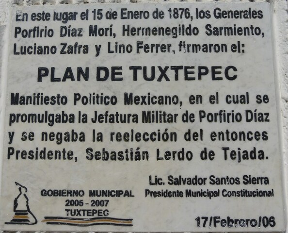 Porfirio Diaz ideo el plan de Tuxtepec contra Lerdo