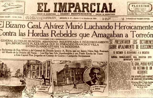 Se crea el periodico "El imparcial"