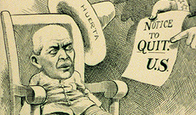 Woodrow Wilson desconoce el gobierno de Huerta