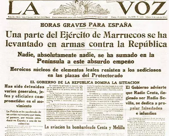 Sublevació militar a Melilla