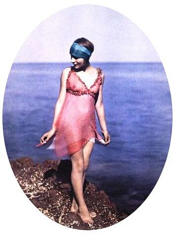 La placa Autochrome en el mercado.