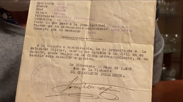 E: ingrés al camp de concentració