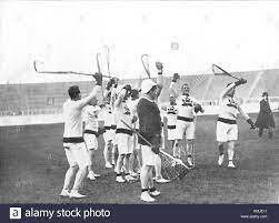 Lacrosse is first played as an actual event in the Olympics