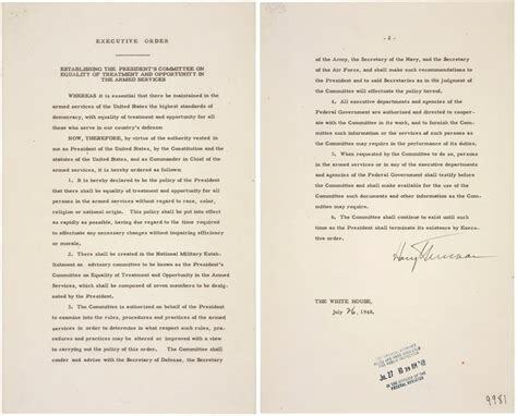 Executive Order 9981 Issued