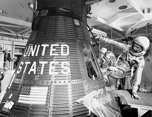 John Glenn Becomes First Man to Orbit the Earth