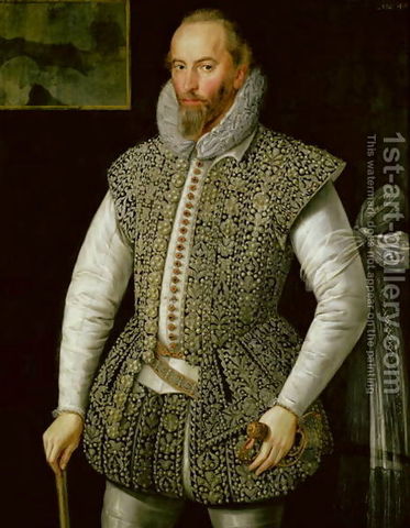 Virginia colony of Roanoke Island established by Walter Raleigh