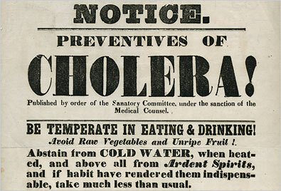 [Act of Bioterrorism: Cholera and Typhus]