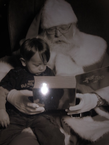 My first time meeting santa