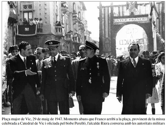 VIC: Primera visita de Franco a la ciutat