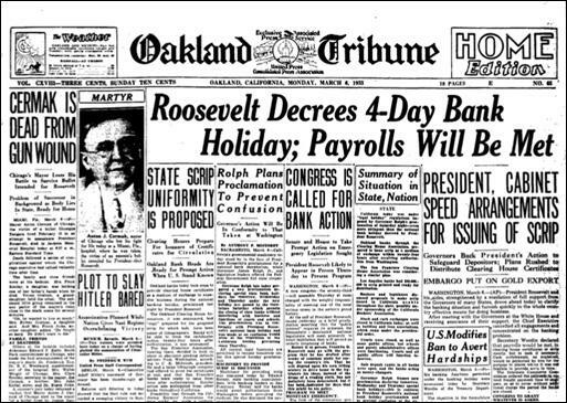 First New Deal: Emergency Banking Relief Act